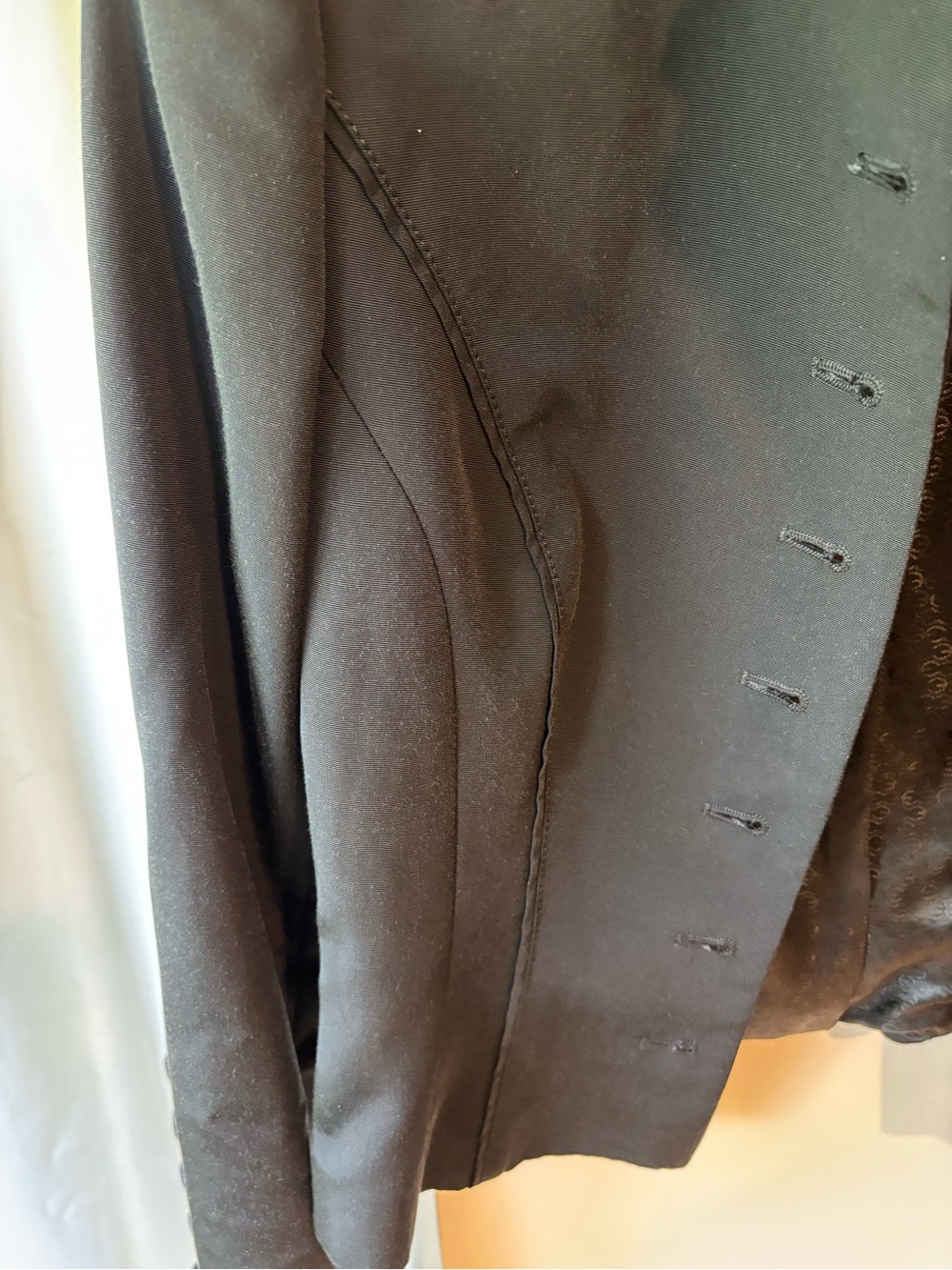Women’s Escada Black Cropped Military-Style Blazer - Picture 4 of 8